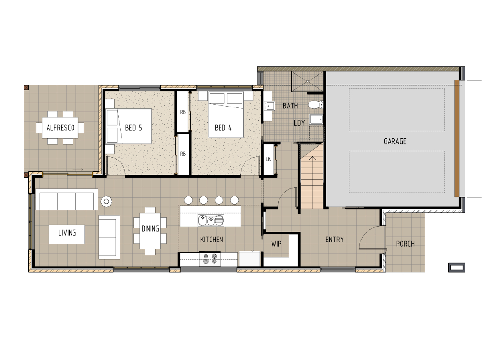 Home Design Centauri DO01 - Ground Floor
