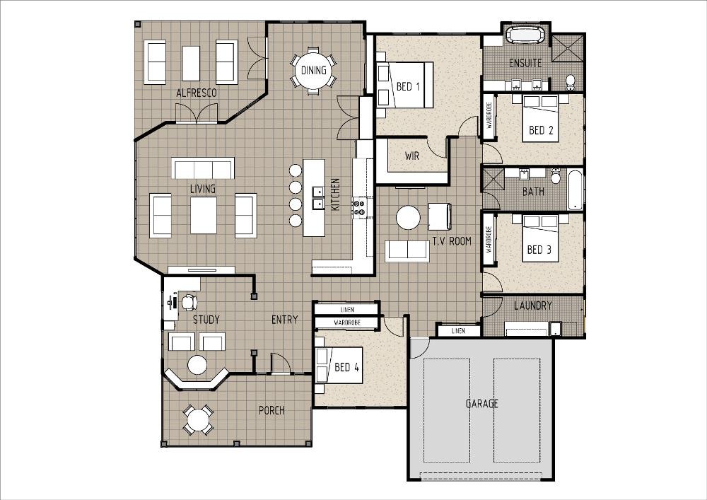 Home Design - Antliae - h4004 - Ground Floor