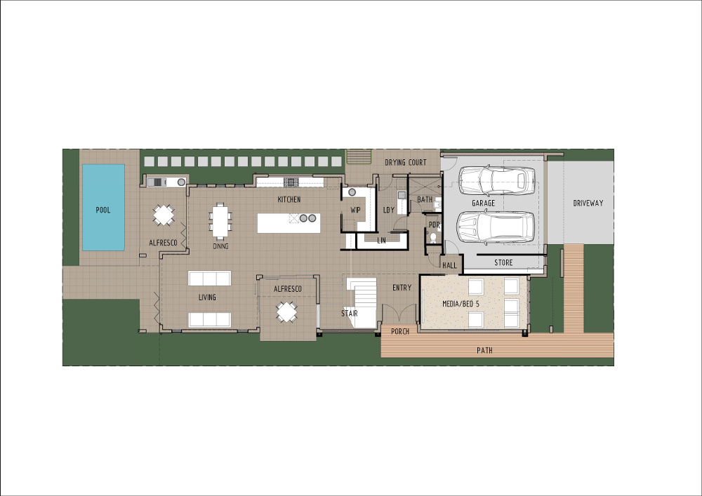 Home Design - Bellatrix - M5003 - Ground Floor