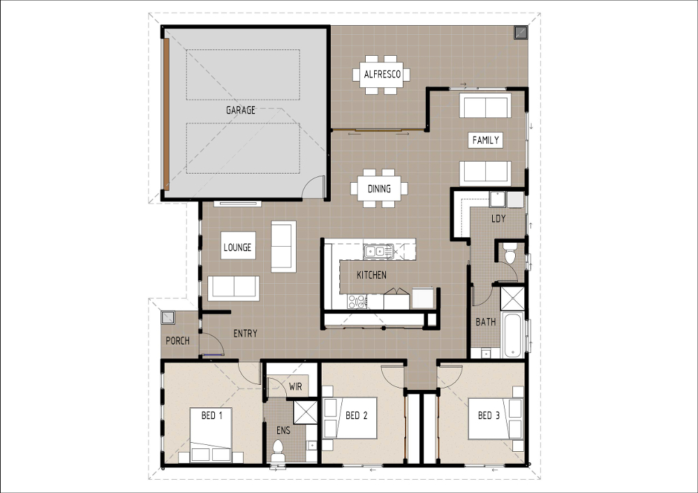 Home Design - Normae - T3001c - Ground Floor