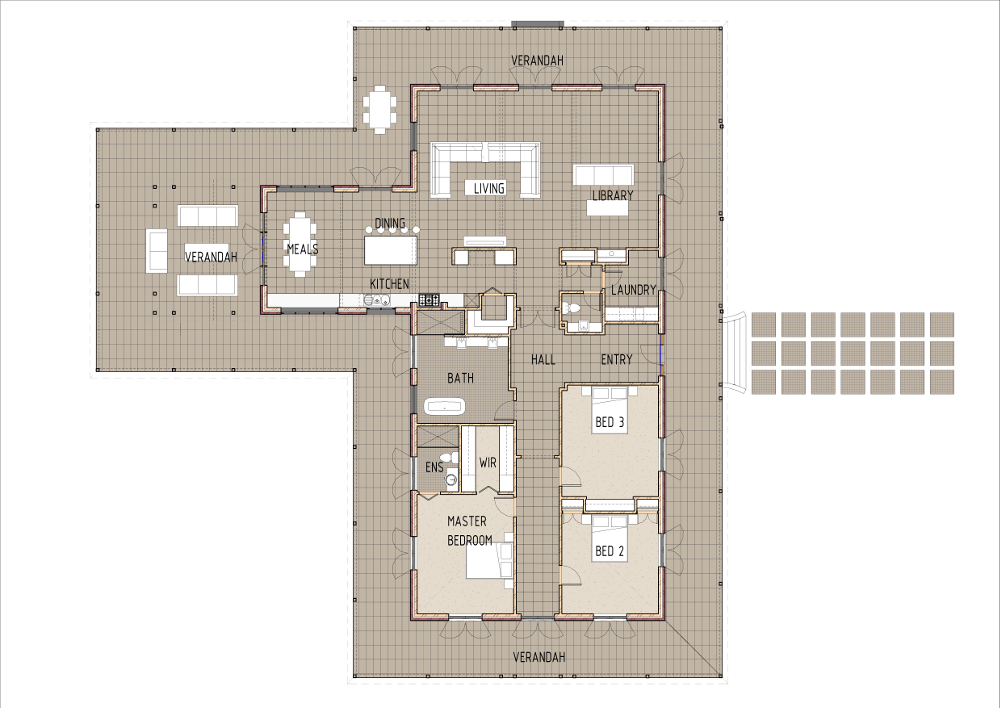 Home Design - Alcor - T3017 - Ground Floor